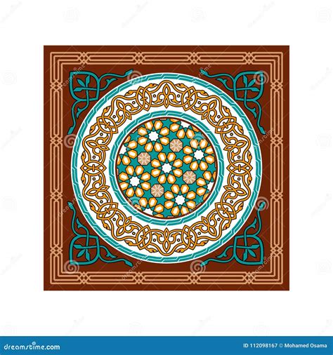 Vector Islamic Brown Ramadan Ornaments Stock Vector Illustration Of