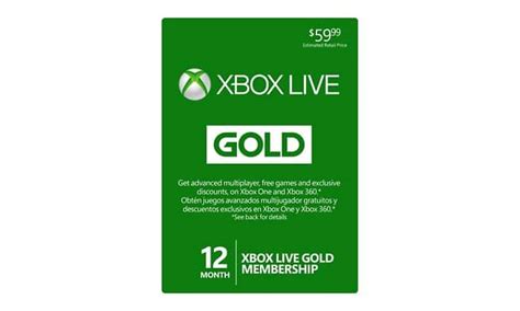 Xbox Live T Card Gold Membership 12 Month Xbox Live