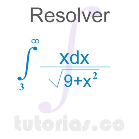 integrales impropias función algebraica de extremos 3 Tutorias co