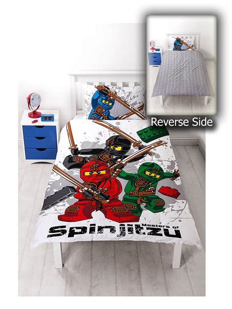 Lego Ninjago Warrior Reversible Panel Single Bed Duvet Quilt Cover