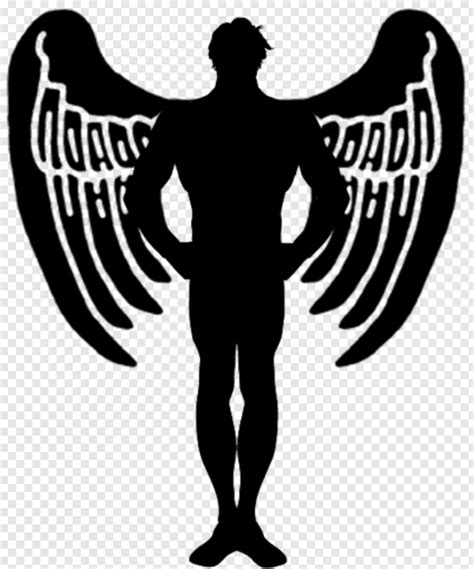 Man Head Silhouette Male Angel Png Hd Png Download 424x510