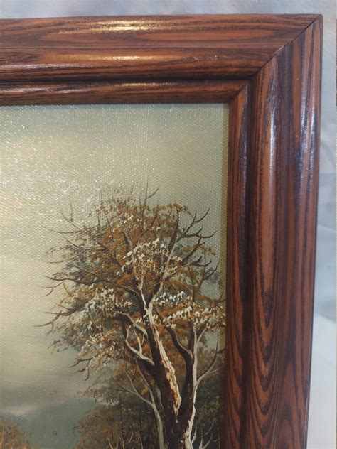 Artistic Interiors Oil Painting By S Shaver Vintage Etsy