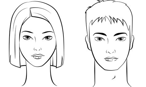 Drawing And Shading Beautiful Male And Female Face Easy