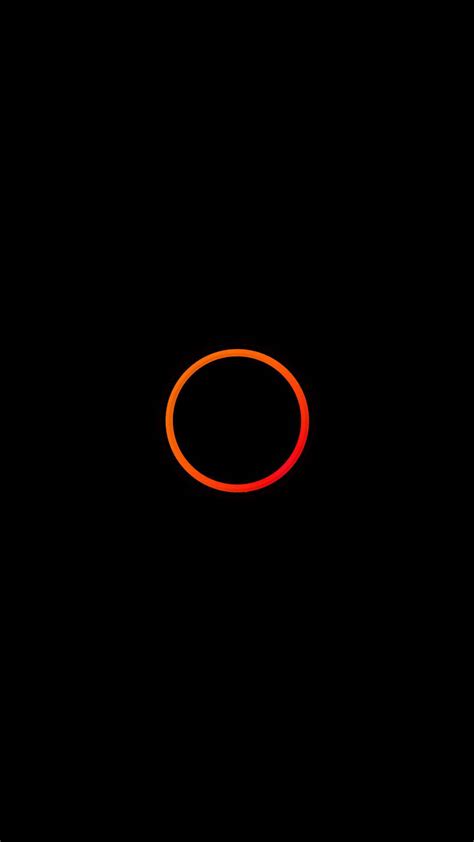 Download Red Circle Minimalist Android Wallpaper