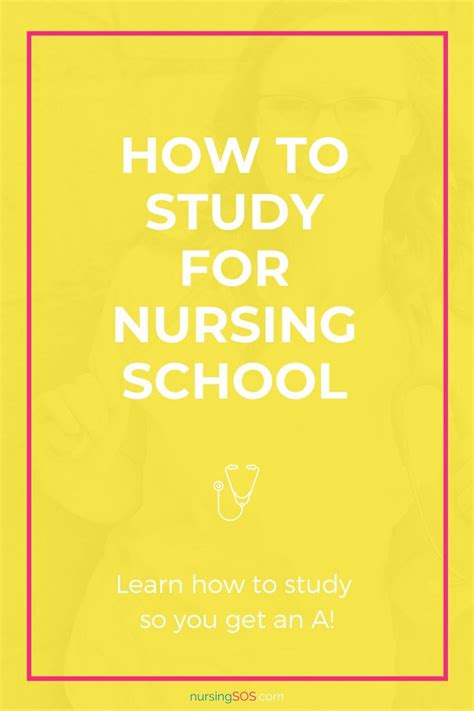 How To Study In Nursing School Get All As In 2020 Nursing School