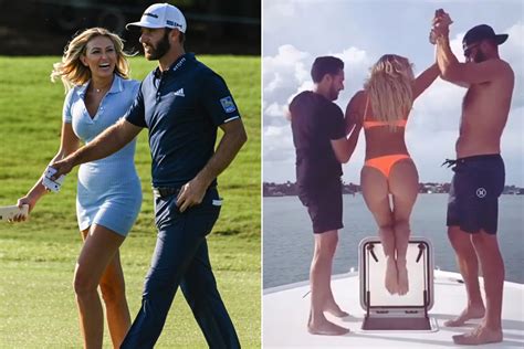 It's exciting times for the golf pro as this year's ryder cup kicks off! Paulina Gretzky celebrates Dustin Johnson with bikini ...