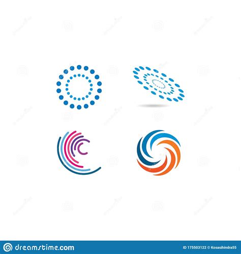 Abstract Spiral Logo Template Vector Icon Stock Vector Illustration