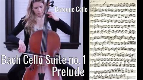Js Bach Cello Suite No 1 Prelude In G Major Sheet Music