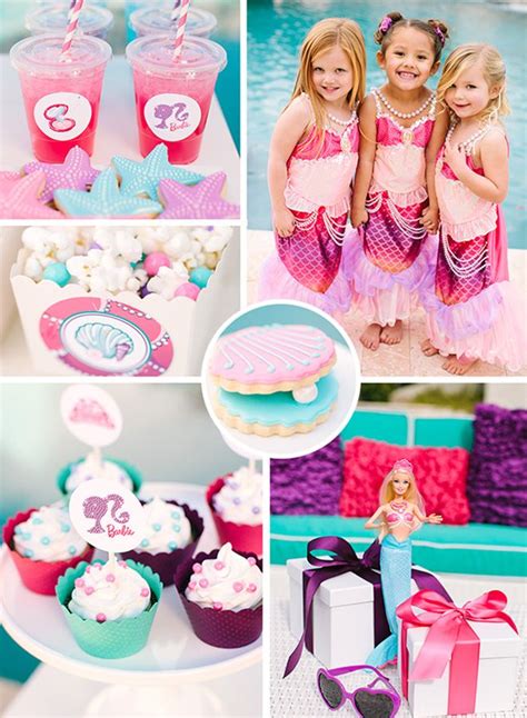 barbie the pearl princess pool party celebration lane barbie pool party barbie theme party
