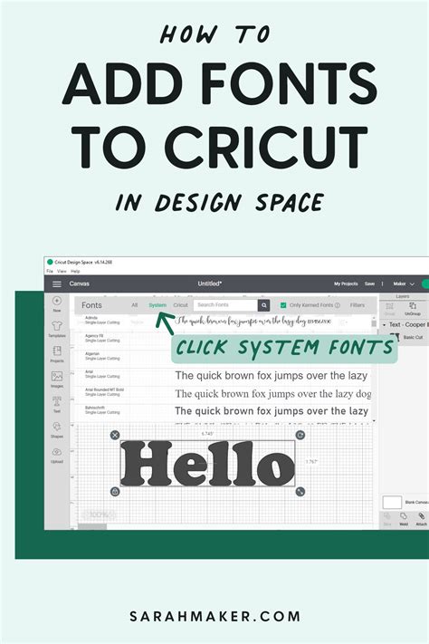 How To Upload Fonts To Cricut Design Space In 4 Easy Steps Sarah Maker
