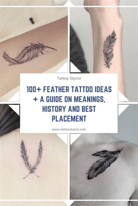 Feather Tattoo Ideas Guide On Meaning And History Tattoo Stylist