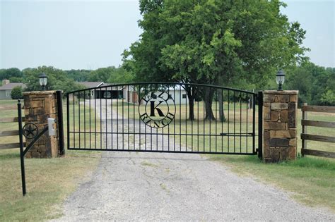 Custom Arched Single Swing Gate With Lazy K Insert Installed By Titan