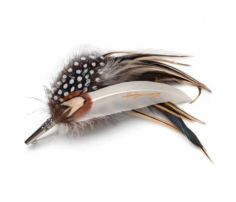 Country Style Feather Corsage Brooch Pins By Holly Young Millinery