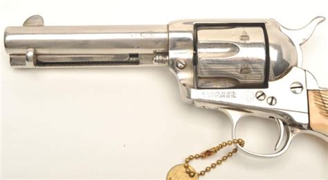 Colt Saa Revolver 41 Caliber 475 Barrel Old Re Nickel Finish