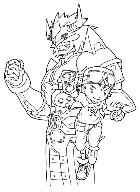 Coloring Page Digimon Coloring Pages 73