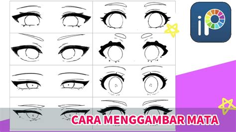 detail tutorial menggambar mata anime koleksi nomer 7