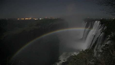 Moonbow Lunar Rainbow Timelapse At Victoria Falls Zambia Hd Youtube