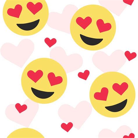 Papel De Parede Emoji Apaixonado Qcola