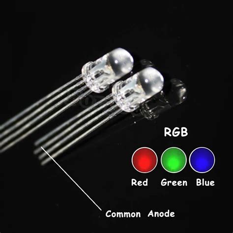 1000pcslot Multicolor 4pin 5mm Rgb Led Diode Common Anode And Common