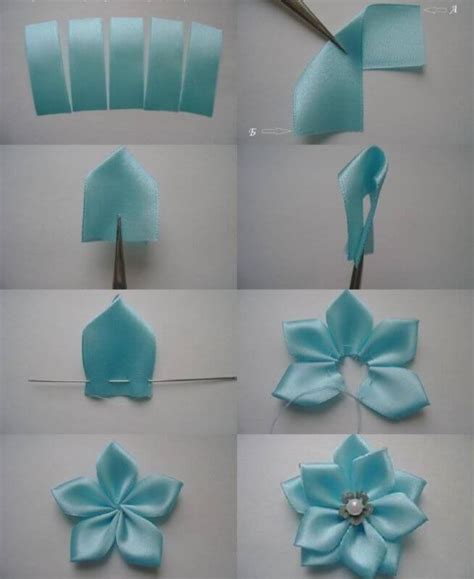 Alat dan bahan pembuatan tersebut meliputi pita dengan warna kesukaan anda yang punya lebar. 26+ Gambar Bunga Sakura Dari Pita Satin, Istimewa!