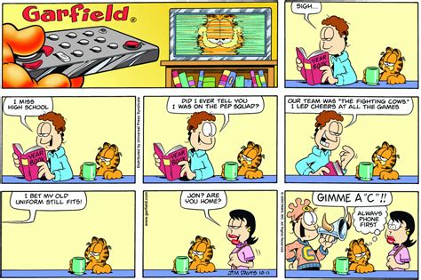 Garfield Daily Comic Strip On October 11th 2009 Garfield Comics