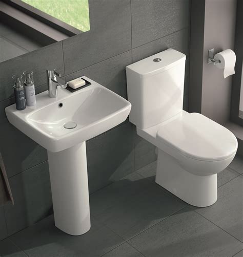 Toilet And Wash Basin Sets Twyford E100 Square Toilet And Wash Basin Set
