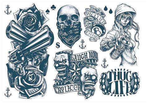 Gangsta Tattoos Gangster Tattoos Gangsta Tattoos Tattoo Catalog