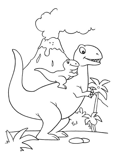Dinossauro para Colorir 47 Imagens Divertidas p Imprimir Grátis