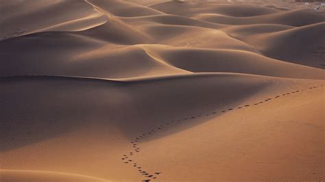 Download Wallpaper 3840x2160 Desert Dunes Sand Traces Landscape 4k Uhd 169 Hd Background