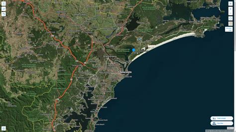 Newcastle Australia Map