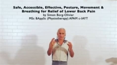 Back Pain Relief Course By Simon Borg Olivier Introductory Video