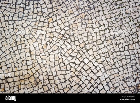 Lisbon Typical Cobblestone Pavement Stock Photo Alamy