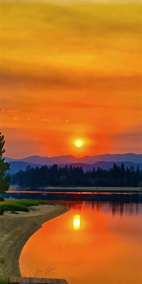 1080x2160 Lake Cascade Hd Sunset One Plus 5thonor 7xhonor View 10lg