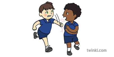 Child Hitting Child Australia Social Story Behaviour Sen Ks1 Illustration