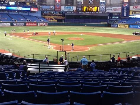 Breakdown Of The Tropicana Field Seating Chart Tampa Bay Rays
