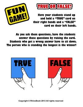 Get free codehs answer key now and use codehs. Fun Game (Ice Breaker): True or False? Trivia Questions by ...