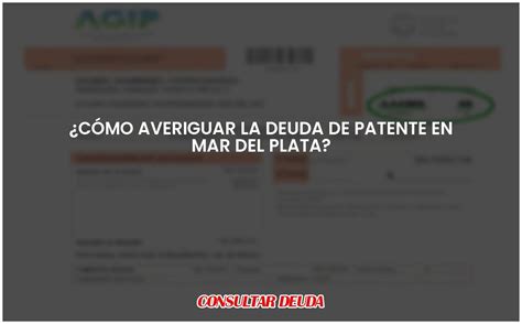 Cómo averiguar la deuda de patente en Mar del Plata Actualizado 2024