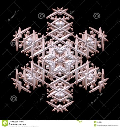 Wonderful Symmetry 3d Render Xmas Winter Snowflake Stock Illustration ...