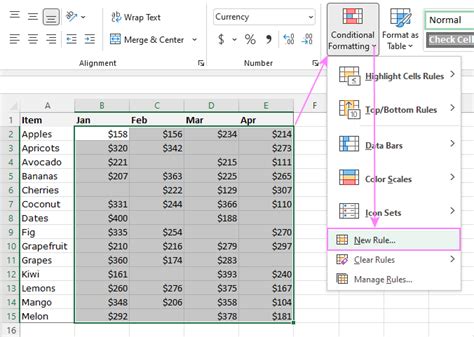 Excel Conditional Formatting For Blank Cells