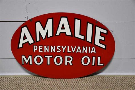 Metal Ds Amalie Motor Oil Sign 20 X 30