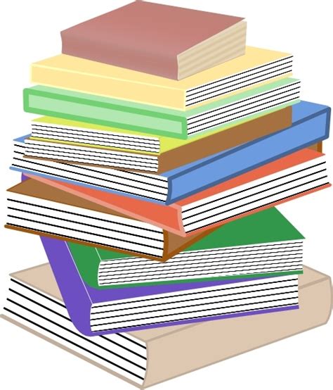 You can copy, modify, distribute and perform the work, even for commercial purposes, all without asking permission. Stack Of Books, Taller clip art Free vector in Open office ...