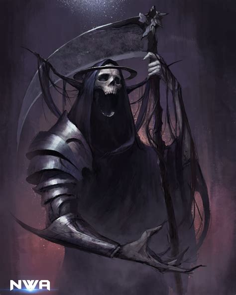 Reaper Night Watchart Grim Reaper Art Reaper Dark Fantasy Art