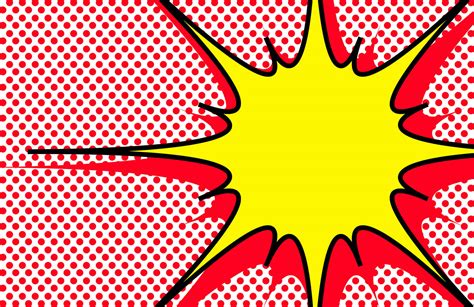 I don't draw these publications‼️images are under the copyright of their owners! Mural Pop Art con Explosión y Puntos | Murals Wallpaper ES