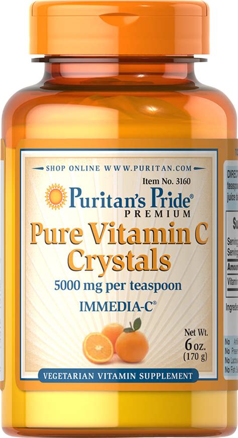 Vitamin c has been linked to a ton of health benefits, like enhancing antioxidant levels, supporting healthy blood pressure and boosting immunity. Vitamin C Crystals 5,000 mg 6 oz Crystals | C Vitamins ...