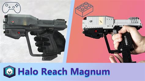 Detailed Lego Halo Reach Magnum Youtube