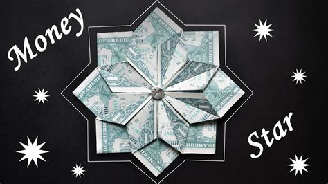 My Money 8 Pointed Star Modular Dollar Origami Without Glue Or Tape