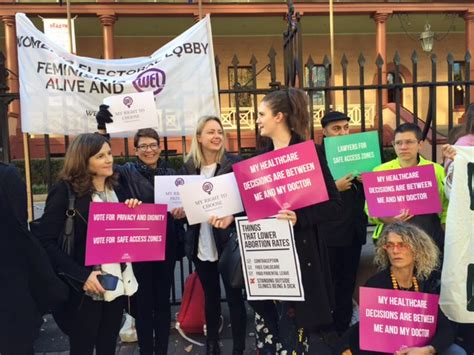 Wel Welcomes Nsw Safe Access Zones Womens Electoral Lobby