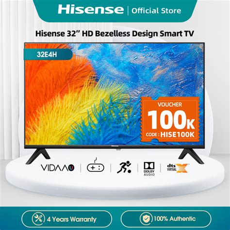 Jual Hisense 32 Hd Vidaa Smart Tv Bezelless Design Dolby Audio