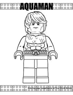 Coloring Page - Aquaman | Disegni da colorare, Disegni e Lego