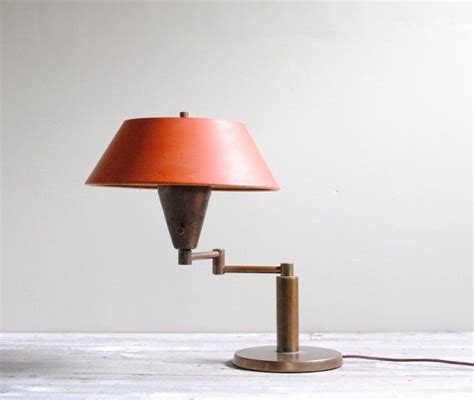 Vintage Brass Articulating Desk Lamp Etsy Lamp Desk Lamp Brass